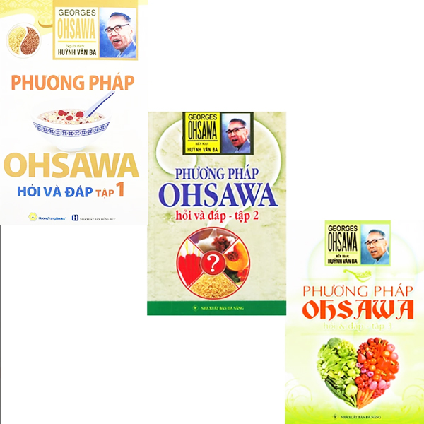 Bộ 3 Cuốn Sách Phương Pháp Ohsawa Hỏi Và Đáp Tập
