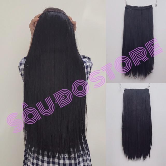 TÓC GIẢ KẸP THẲNG DÀY 200G DÀI 60CM