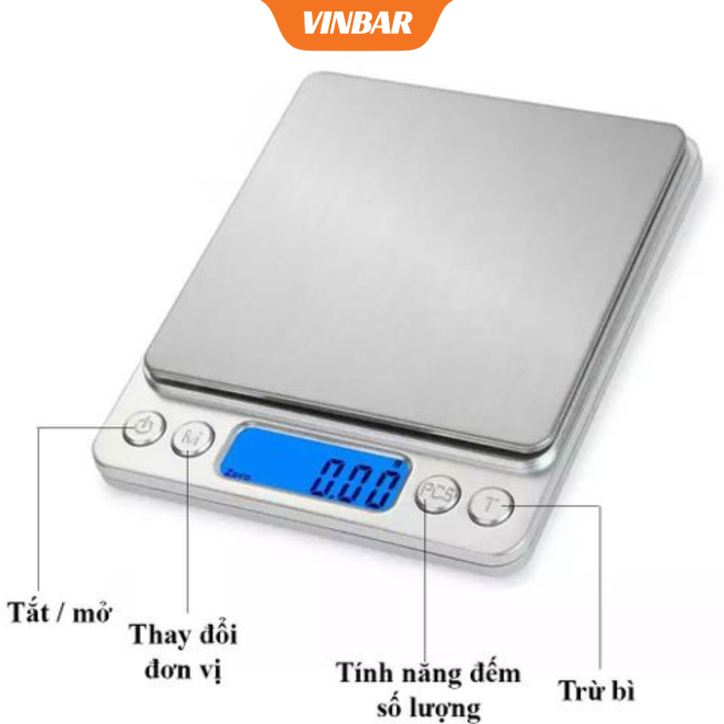 CÂN ĐIỆN TỬ I2000 3KG/0.1GR