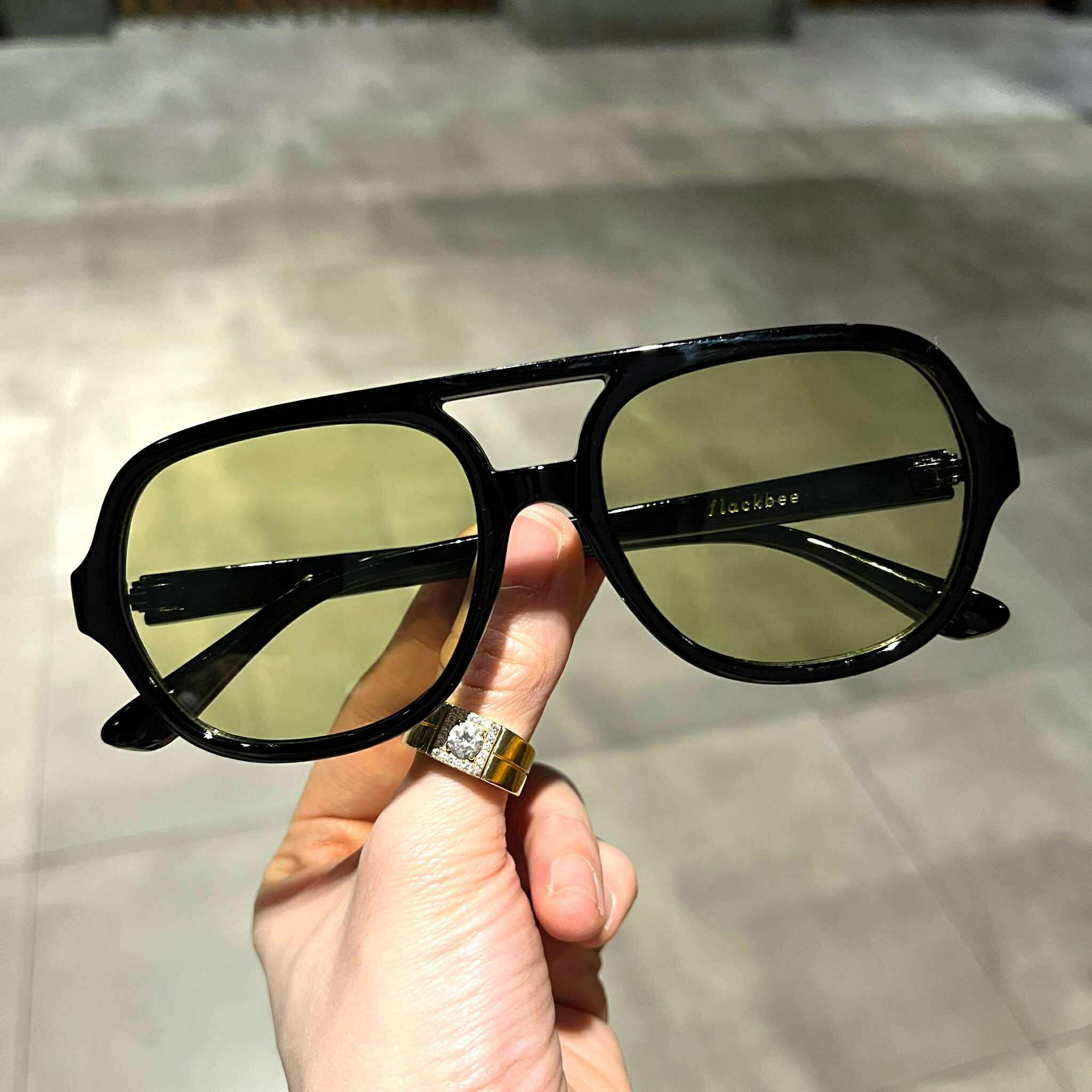 Kính mắt thời trang, kính râm đi ngày và đêm Mắt xanh form to