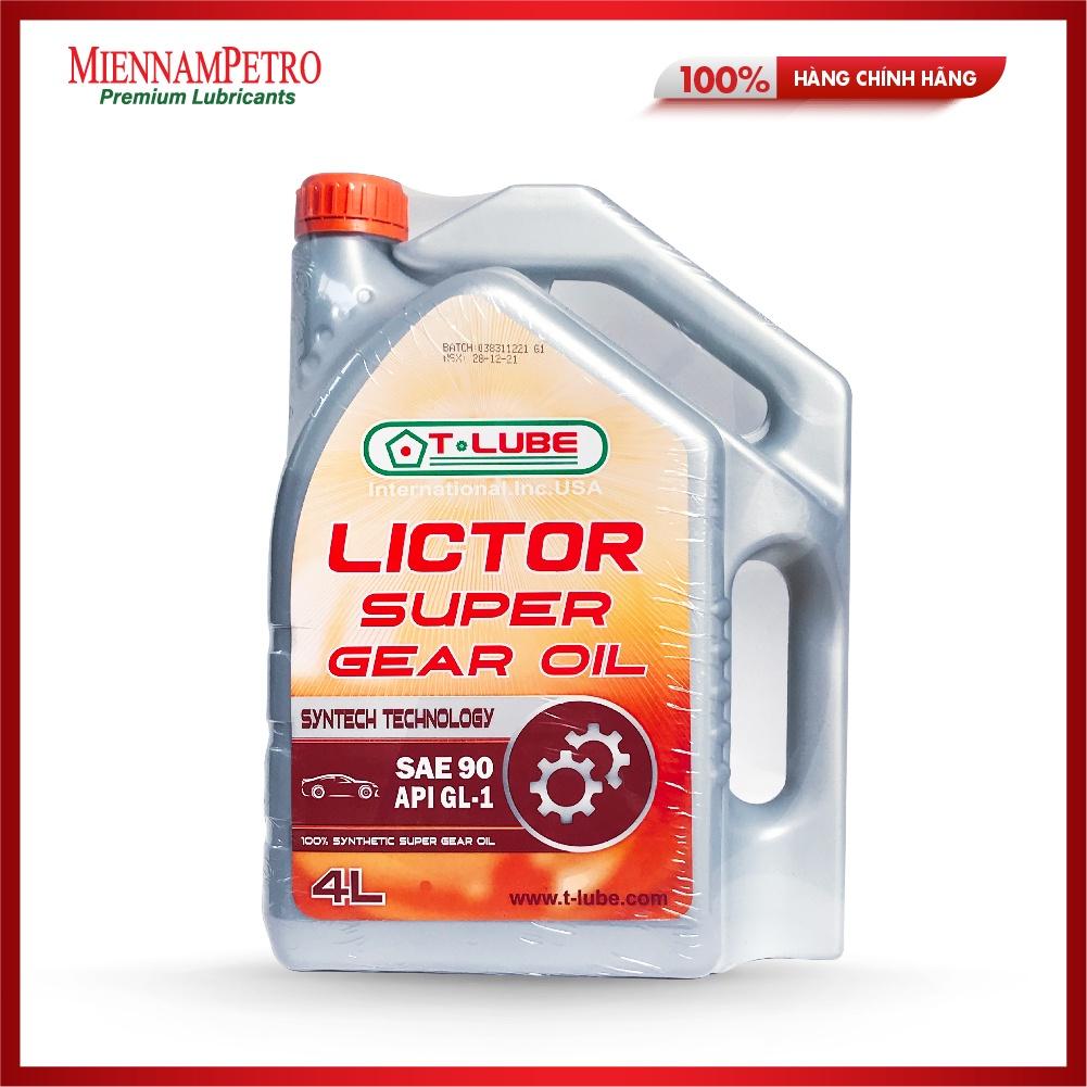 Dầu Nhớt Tlube Lictor Gear oil SAE 90 API GL-1 4L Bảo Vệ Hộp Số Các Dòng Xe Ô Tô, Xe Bán Tải