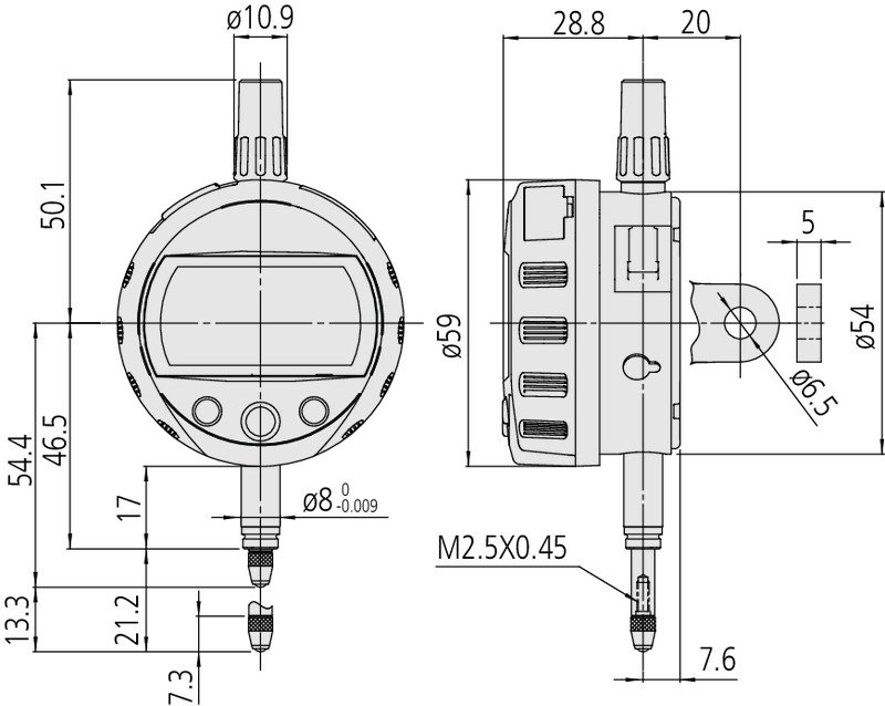 ĐỒNG HỒ SO ĐIỆN TỬ MITUTOYO 543-390B