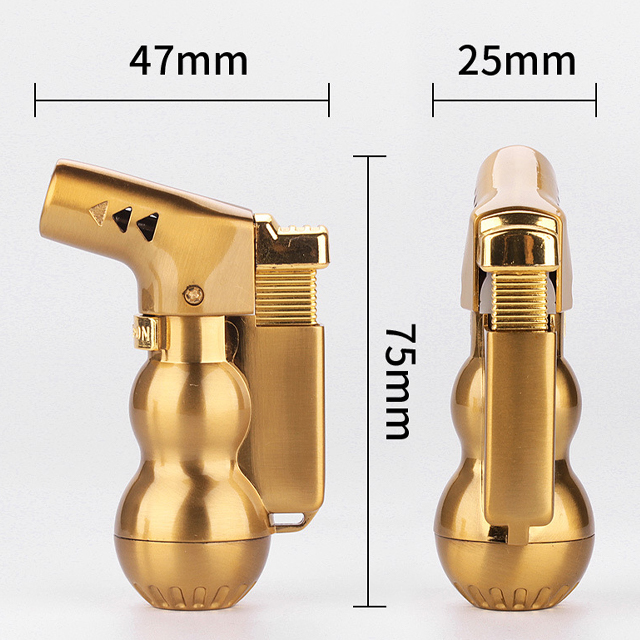 Vỏ Hột Quẹt Bật Lửa Hộp Quẹt Khò Gas Hồ Lô 1 Tia Cực Mạnh Hongbo HB-804 Thiết Kế Đẹp Độc Lạ  Cao Cấp - Giao Màu Ngẫu Nhiên