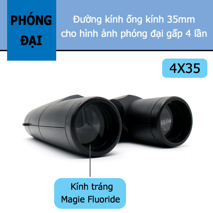 Ống nhòm quan sát 2 mắt 4x35