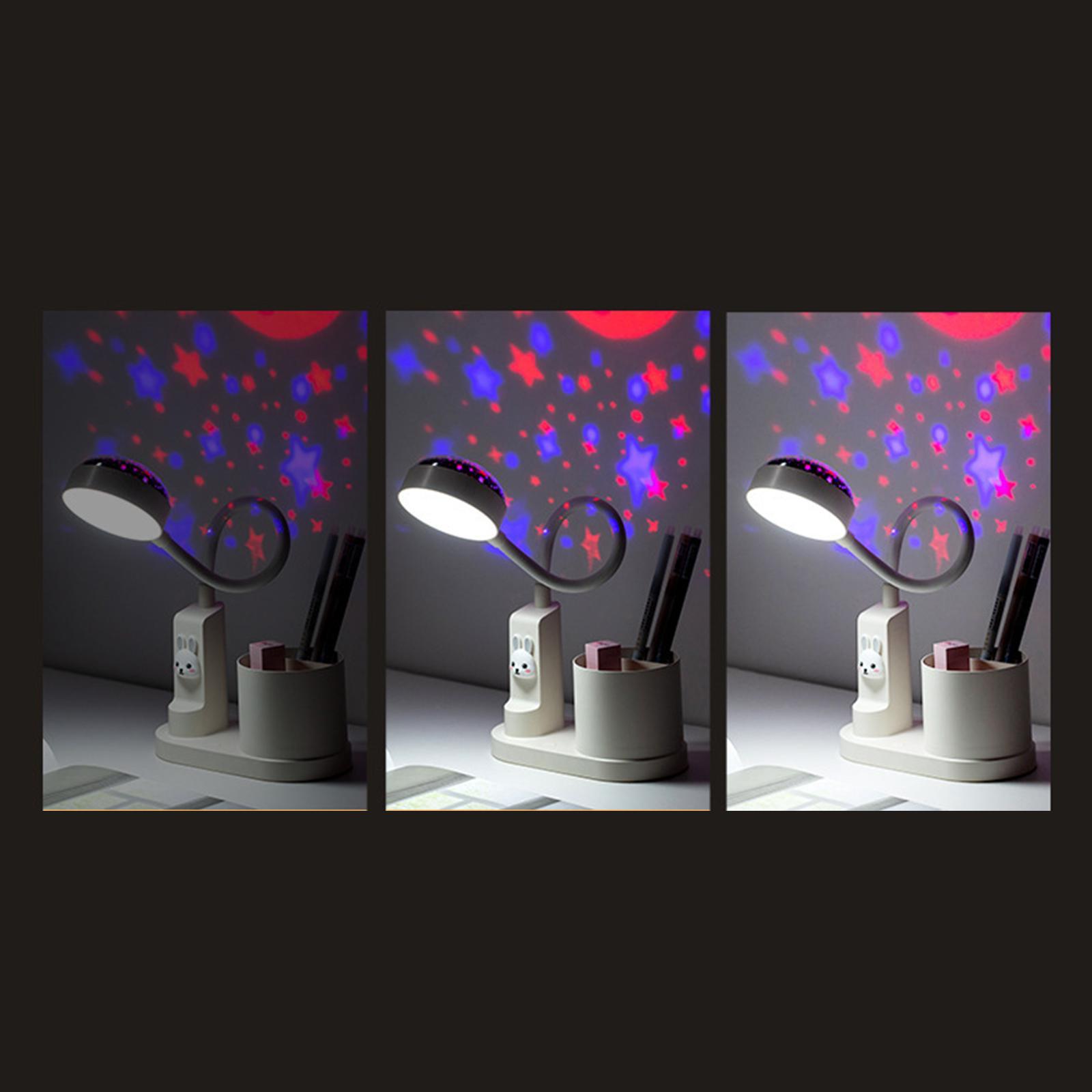LED Desktop Lamp, Eye Protection Dimming Desk Light, Star Light Pink
