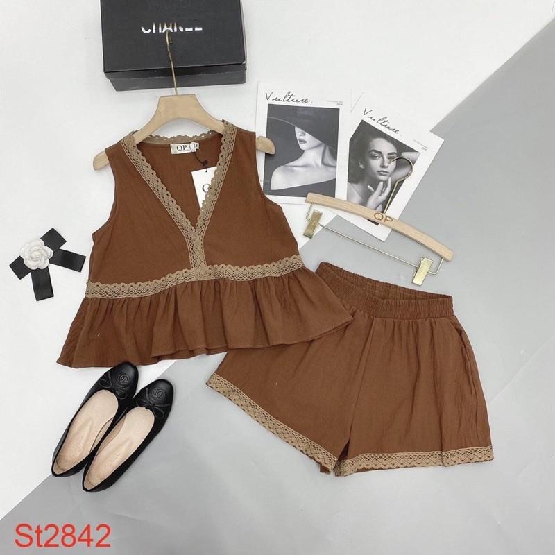 Set Bộ siu HOTT !!!! BỘ đũi viêng ren -Ko những m.ặ.c ra đường vừa nhanh vừa tiện chất đũi trơn mềm mát
