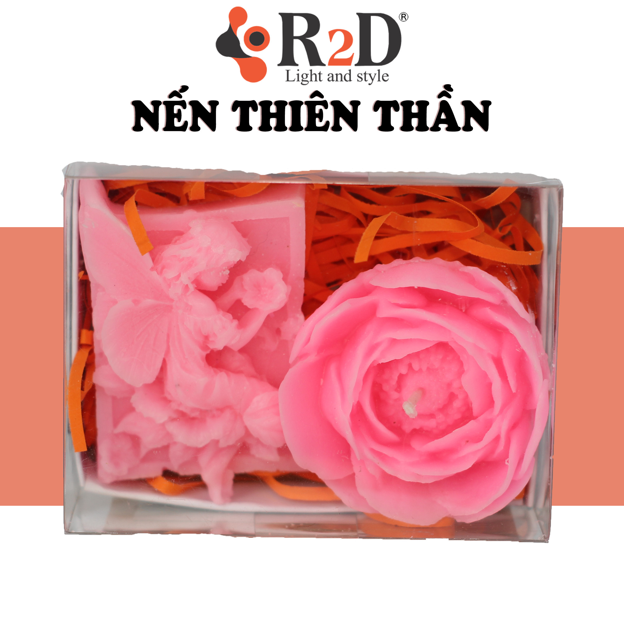 Bộ Gift Set Nến Thiên Thần, Đến Từ Thương Hiệu R2D, [Mã-49] Làm Từ Nguyên Liệu Tự Nhiên, Lành Tính.