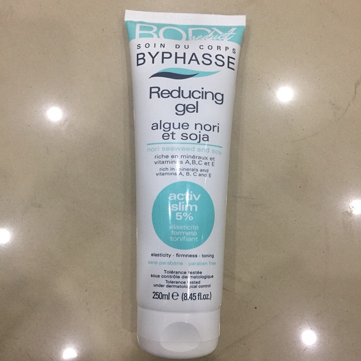 Gel tan mỡ và làm phẳng vùng bụng – Reducing gel Byphasse 250ml