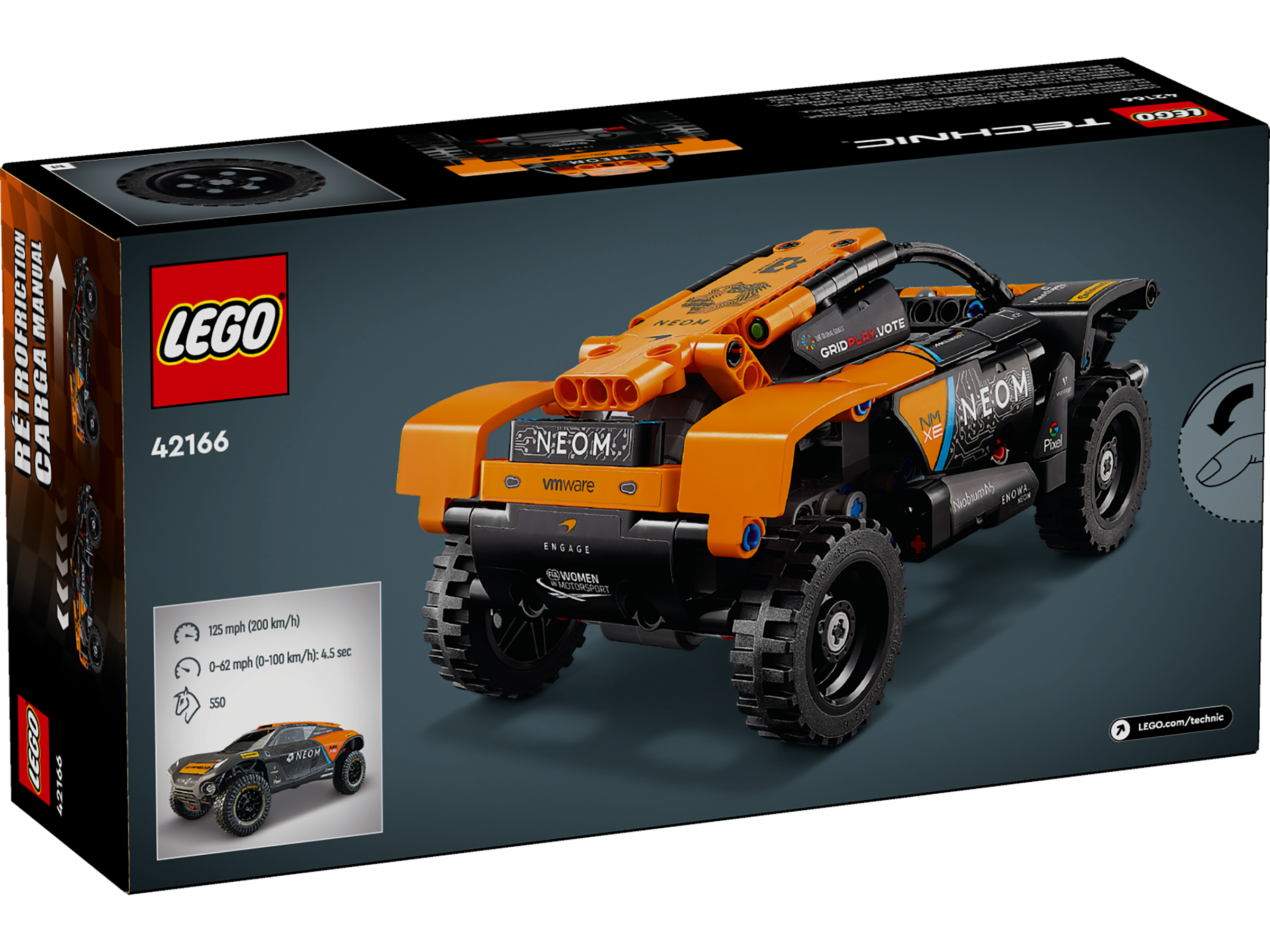 Đồ Chơi Lắp Ráp Xe Đua Địa Hình Neom McLaren Extreme E - NEOM McLaren Extreme E Race Car - Lego Technic 42166 (252 Mảnh Ghép)