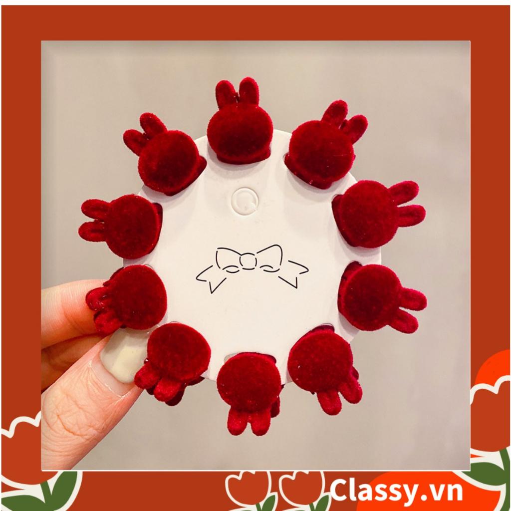 Bộ 10 chiếc Phụ kiện Kẹp tóc trái tim và thỏ nhỏ Kẹp tóc mái Classy , giả tóc tết hai bên mái nhỏ xinh nữ tính PK914