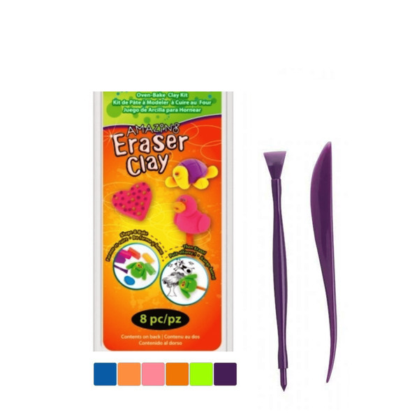 Đất sét nung làm gôm tẩy - Eraser Clay Kit