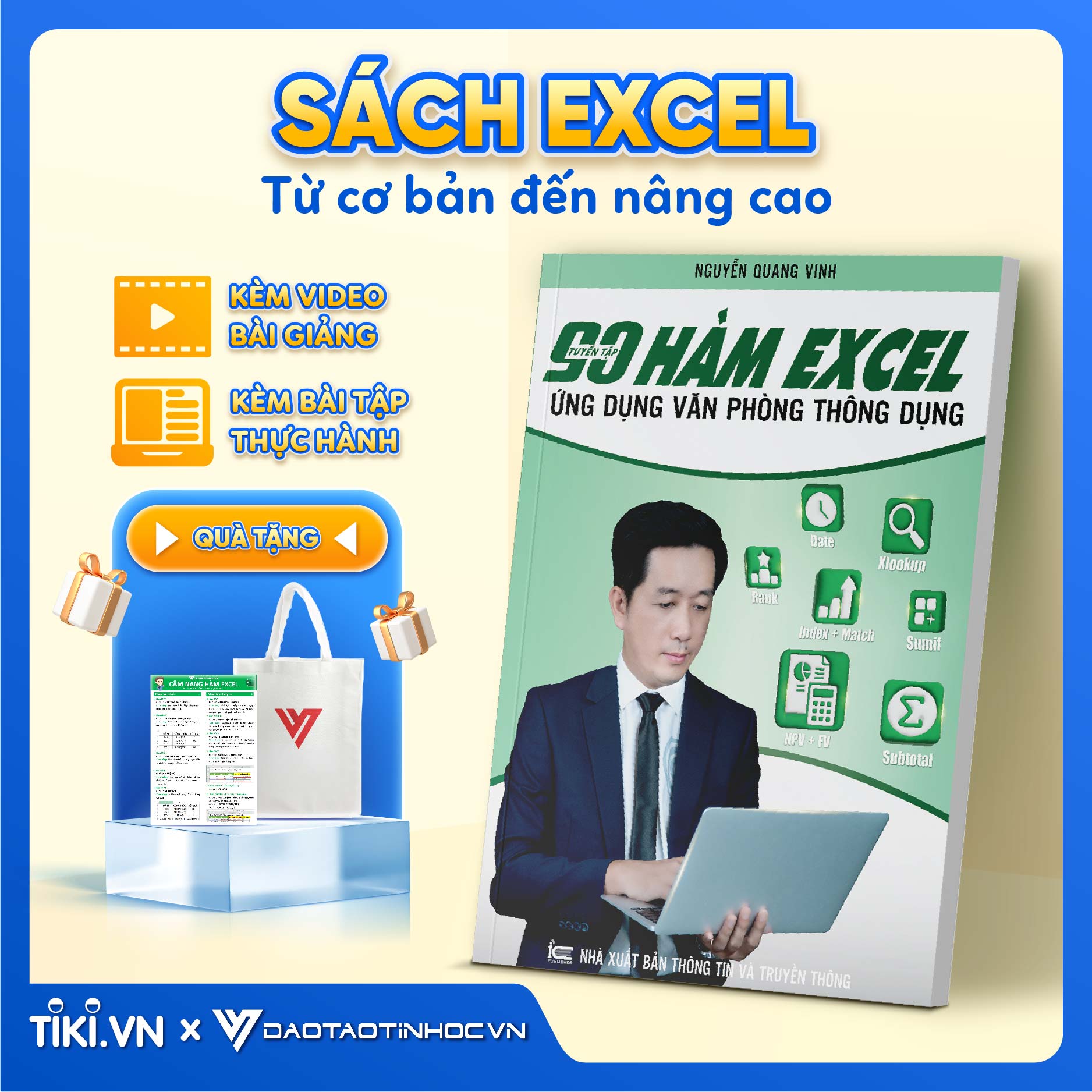 Sách 90 Hàm Excel ĐÀO TẠO TIN HỌC Ứng Dụng Văn Phòng Thông Dụng