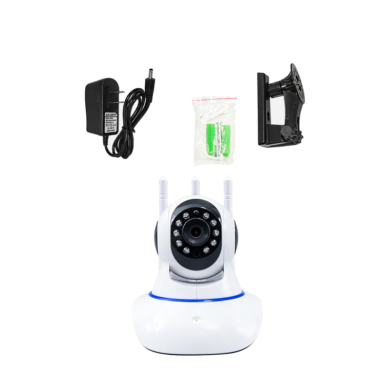 Camera IP Wifi Yoosee 3 Râu HD720P 10 đèn hồng ngoại đàm thoại 2 chiều + Tặng thẻ nhớ Yoosee T920 32GB (Trắng) Hàng Nhập Khẩu