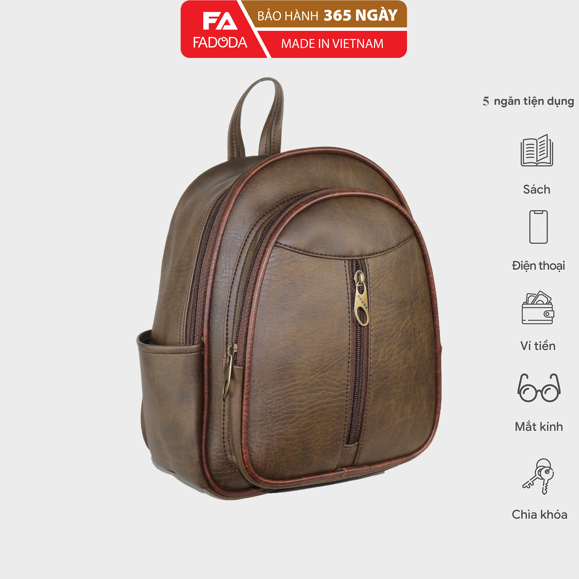 Balo nữ mini thời trang FADODA FBA6 nhiều màu