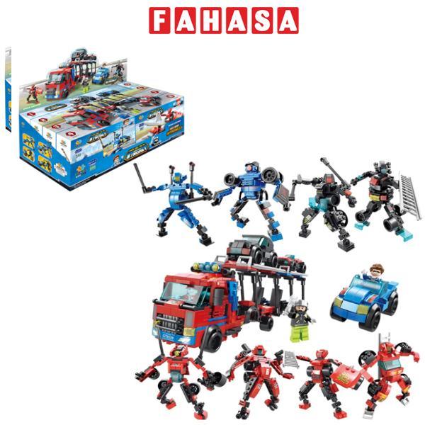 Bộ 8 Đồ Chơi Lắp Ráp Chiến Binh Tốc Độ Biến Hình 8 Trong 1 - Speed Warrior - Toys&Joys 8539 (886 Mảnh Ghép)