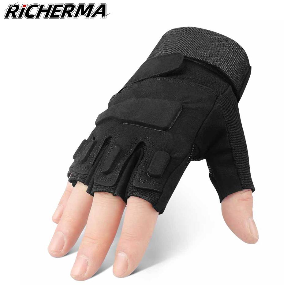 Thể Thao Ngoài Trời Găng Tay Xe Máy Nữ Mùa Hè Fingerless Đi Xe Đạp Găng Tay Đi Xe Máy Nam Có Thể Điều Chỉnh Tay Bảo Vệ Chụp Găng Tay