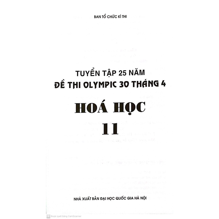 Sách - Tuyển tập 25 năm đề thi olympic 30 tháng 4 hóa học 11