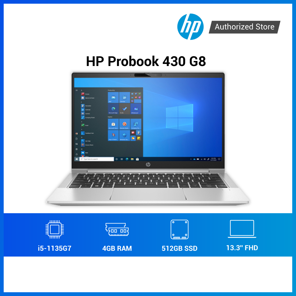 Laptop HP Probook 430 G8 2H0N7PA i5-1135G7 | 4GB RAM | 512GB SSD | Intel Iris Xe | 13.3 inch FHD | Win 10 | Bạc | Hàng chính hãng