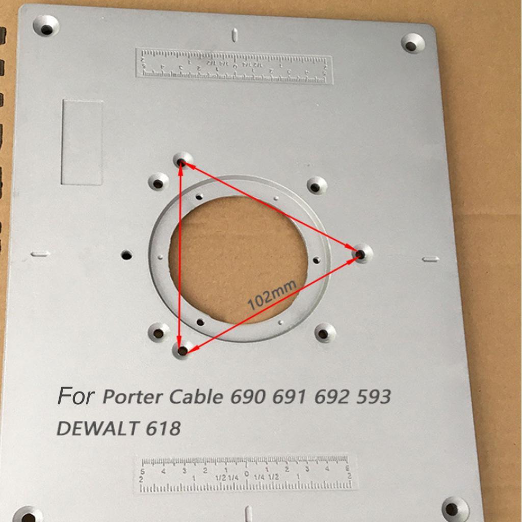 Woodworking Router Table Insert Plate For Porter Cable 690 691 692 593