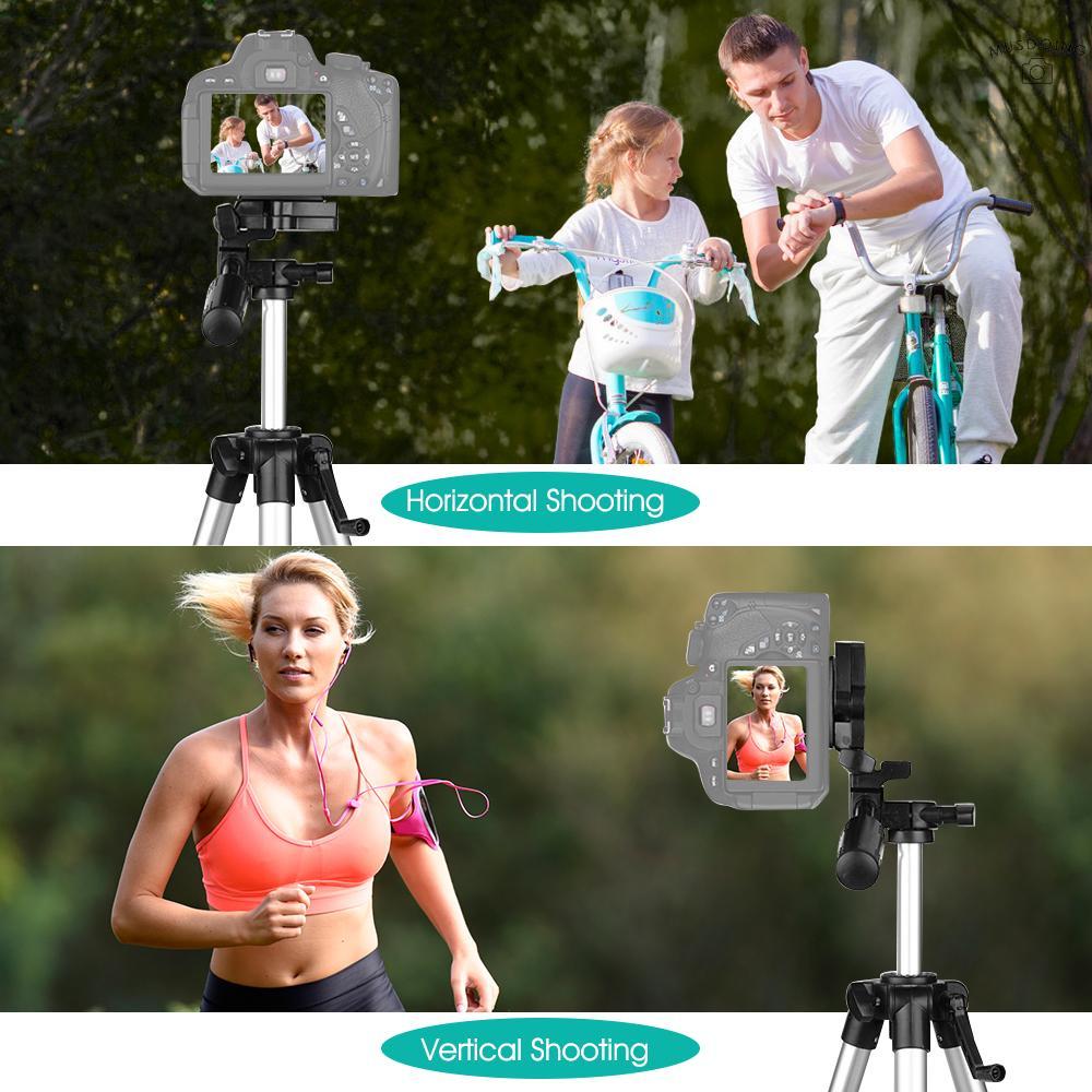 Gậy Ba Chân Bằng Hợp Kim Nhôm Chịu Lực Tối Đa 2.5kg Kích Thước 46inch / 118cm Cho Máy Ảnh Canon Nikon Sony Dslr Ildc Dvs