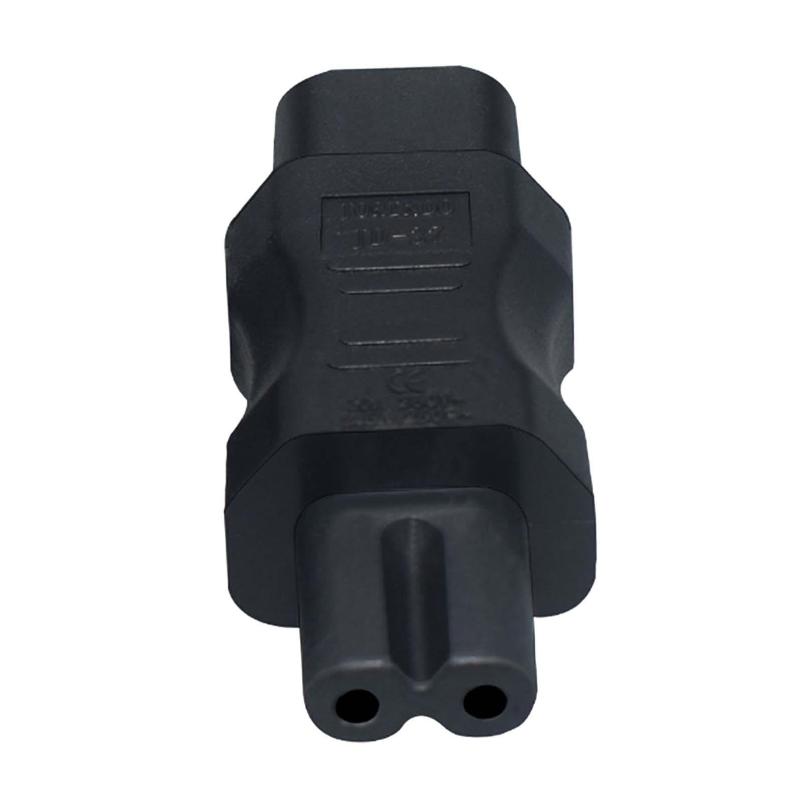 IEC320 Male C8 to C7 Female Power Adapter Converter Connector for Notebook