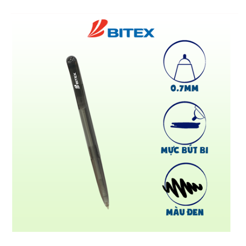 Hộp 20 Cây Bút Bi Mực Đen - 0.7mm - B05