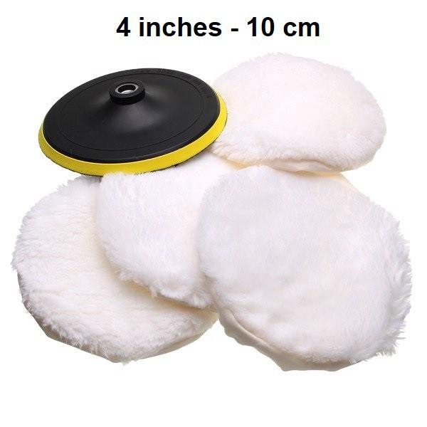 Phớt Len Đánh Bóng Ô Tô Đường Kính 10cm - 4 inch - Trường Thịnh Sài Gòn