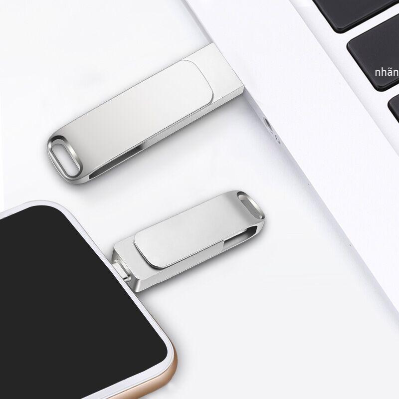 Đảm bảo chất lượng điện thoại di động loại c máy tính Đĩa U tốc độ cao hai trong một sử dụng kép 256g chữ kim loại dung lượng lớn Đĩa U trạng thái rắn
