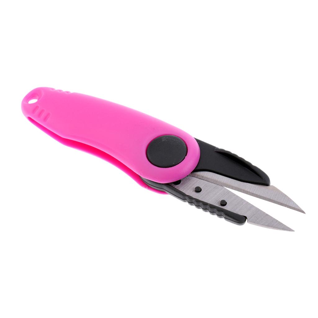 Folding Fishing Scissors Stainless Steel Line Braid String Cutter Snips