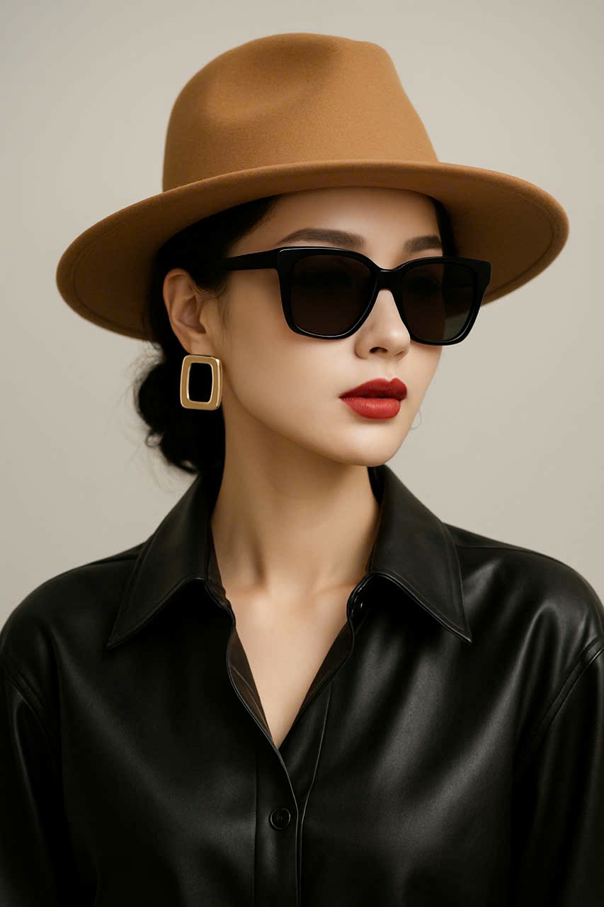 Nón mũ phớt cao bồi Fedora nam nữ trơn là phụ kiện thời trang mang hơi hướng cổ điển xen lẫn hiện đại dona25111701