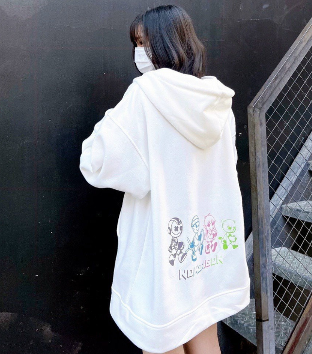 Áo KHOÁC Hoodie NOW Hoạt Hình Khóa ZIP Nỉ Ngoại Nam Nữ Ulzzang Unisex Form Rộng Hot Hit