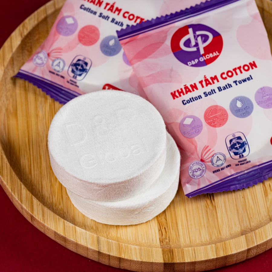 Khăn Tắm Nén Cotton Mềm Mại Và Thoáng, Mùi Hương Dễ Chịu