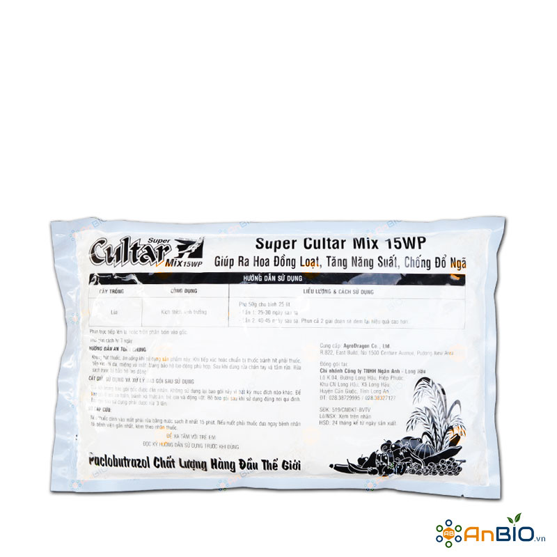 Super Cultar Mix 15WP | Ức chế tăng trưởng thúc đẩy ra hoa - Gói 1Kg