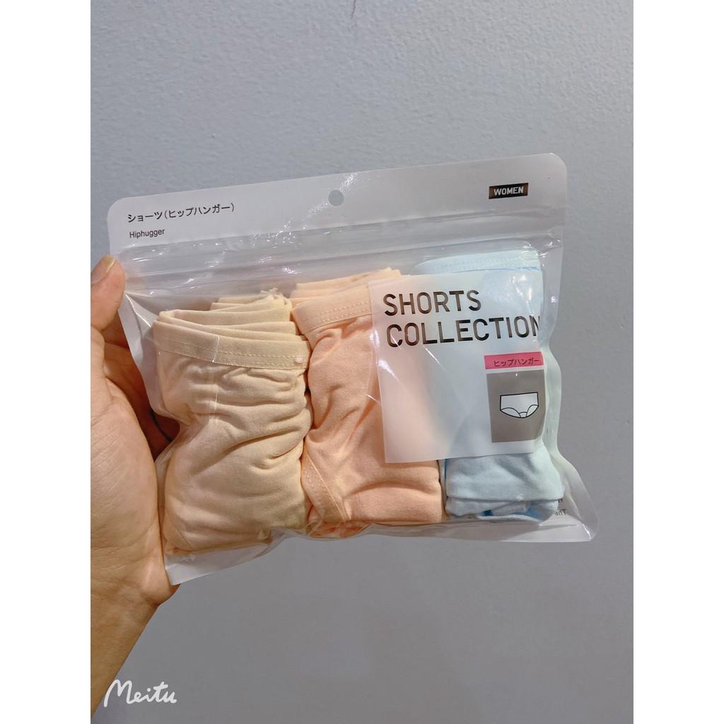 Set 3 quần lót nữ,quần cotton kèm túi kháng khuẩn