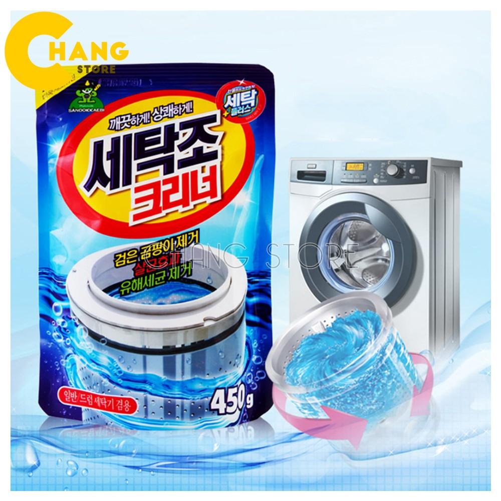 Bột tẩy lồng, vệ sinh máy giặt Hàn Quốc gói 450g hiệu quả tức thì, sạch mọi vết cặn