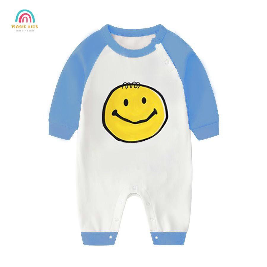 Bộ body dài tay chất liệu cotton họa tiết đáng yêu cho bé BL20011