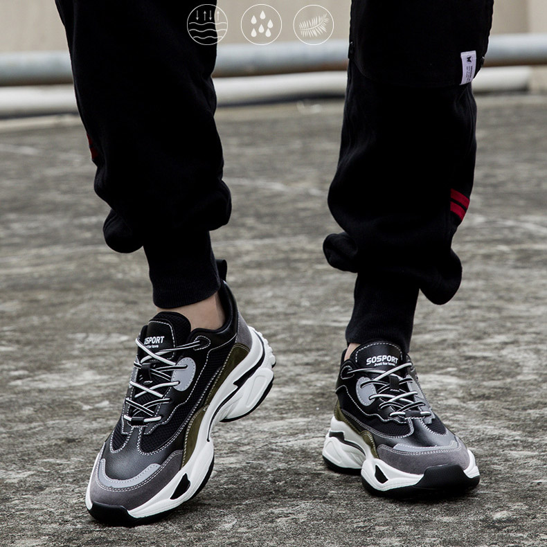 Giày Sneaker, giày thể thao big size cỡ lớn cho nam cao to làm bằng chất liệu co giãn thoáng khí - SK073
