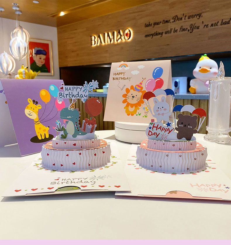 Thiệp 3D chúc mùng sinh nhật - HAPPY BIRTHDAY