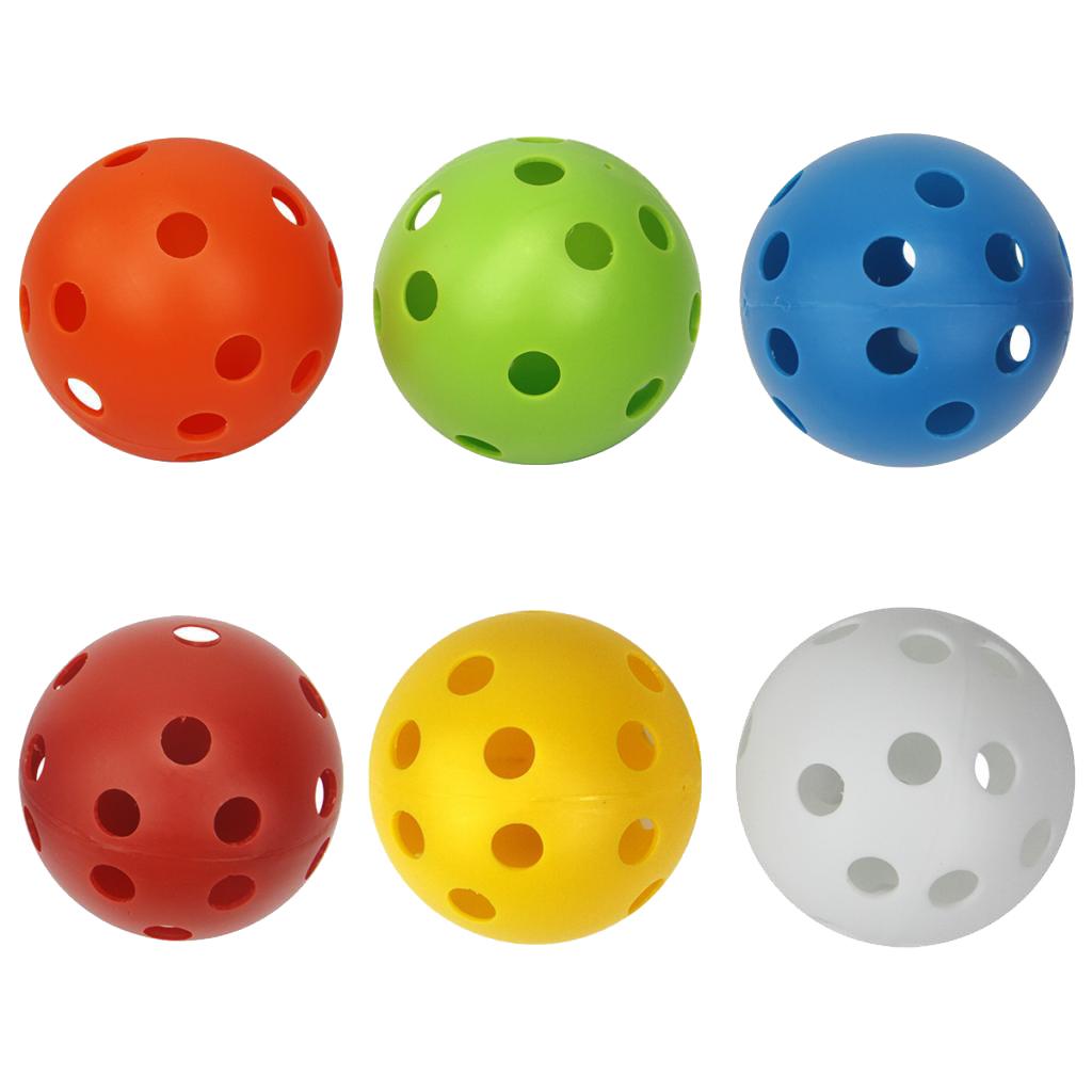 6 Count Golf Balls  Hollow Balls for Driving Range/ Swing Practice