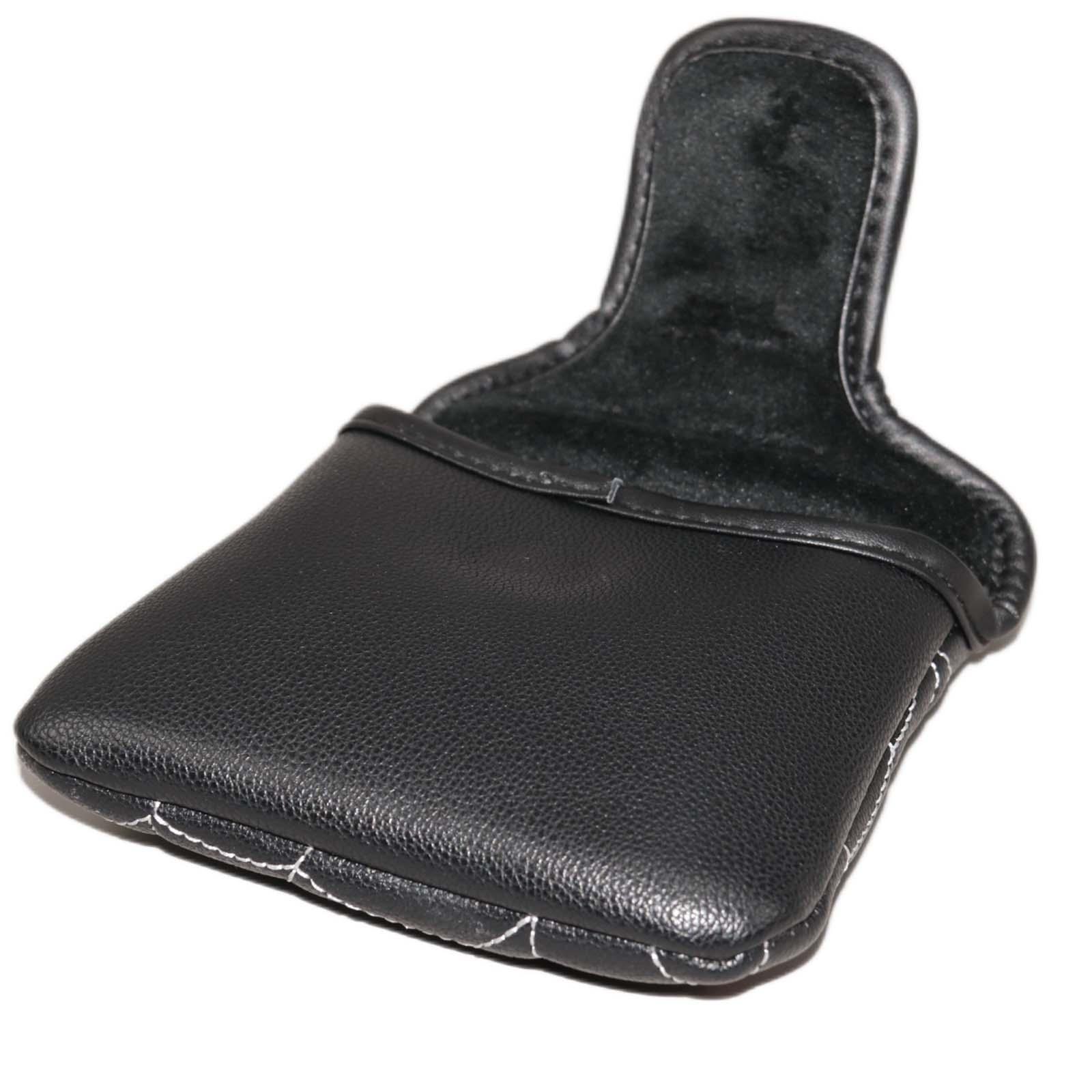 Golf Mallet Putter Head Cover PU Leather Plush Inner Lining Protection Guard