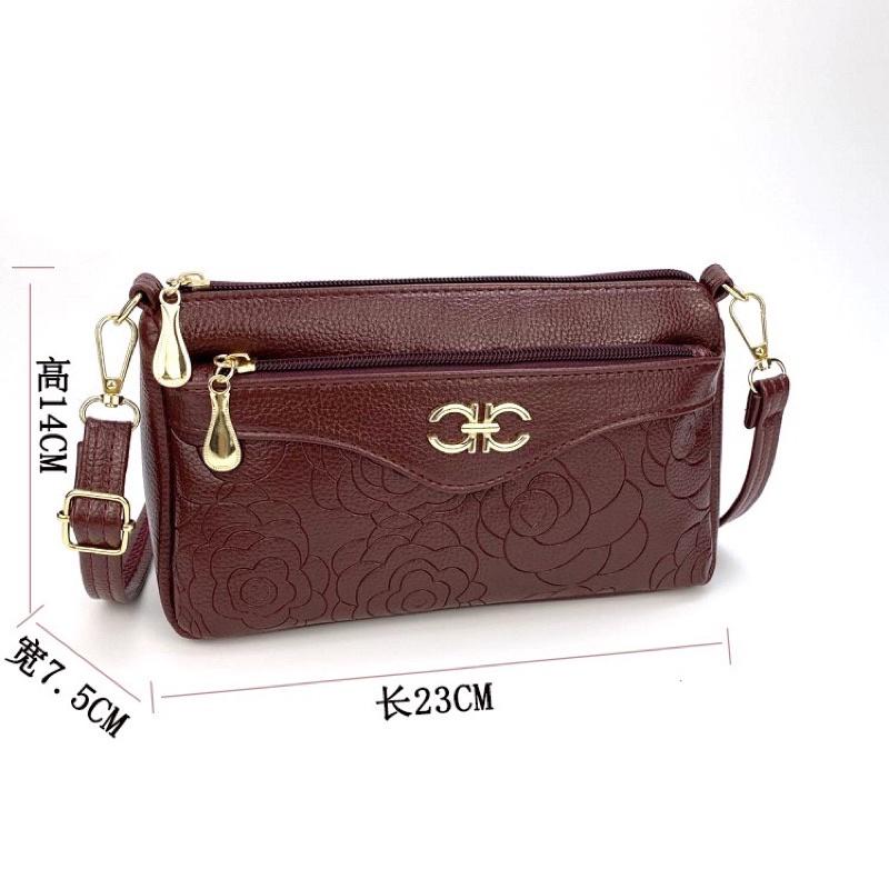 Túi xách trung niên nữ túi đeo chéo nữ cho mẹ kích thước 23x14x7,5cm