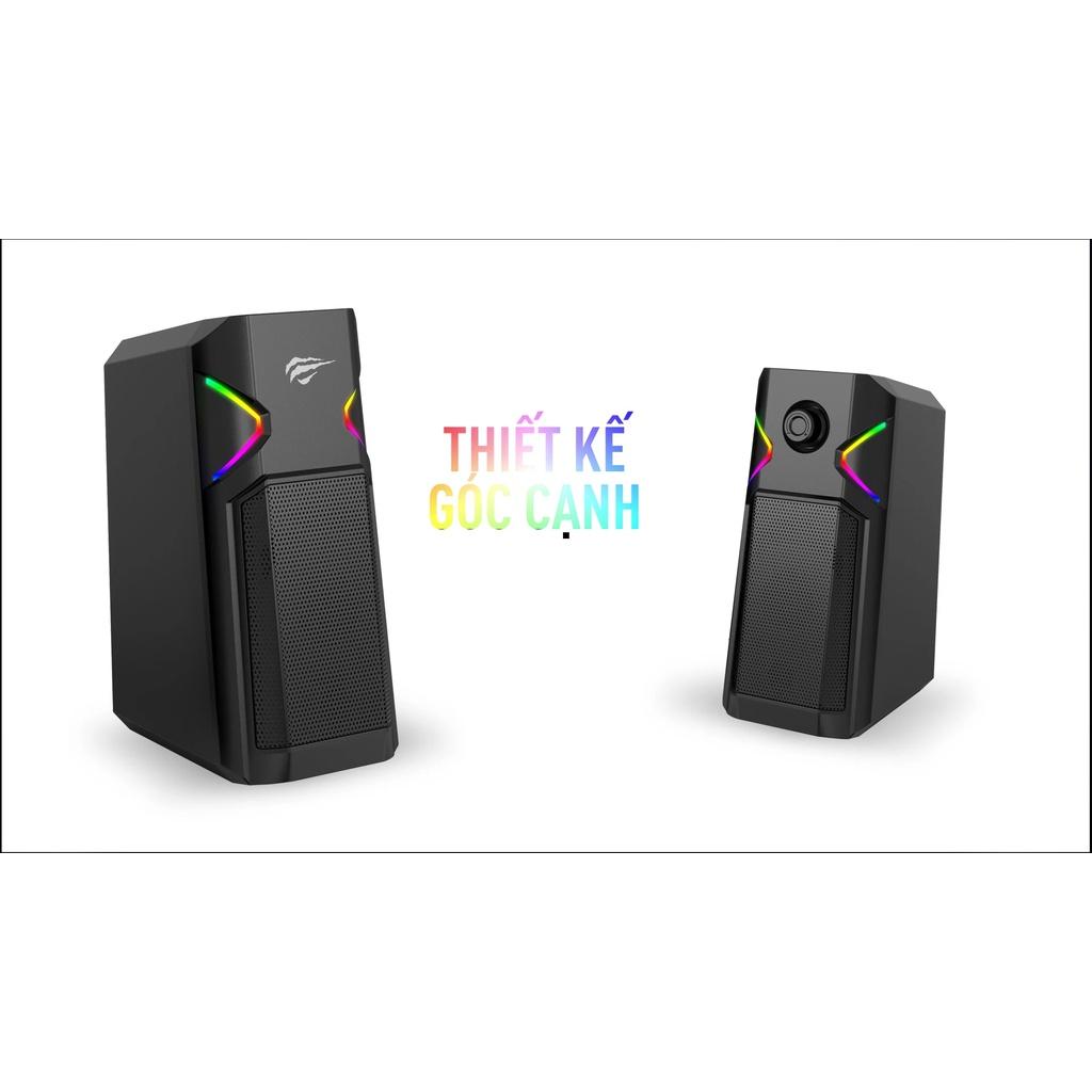 Loa Gaming RGB HAVIT SK205, Âm Thanh Stereo 2.0, Màu RGB Năng Động, Cống Suất 2x3W - Hàng Chính Hãng