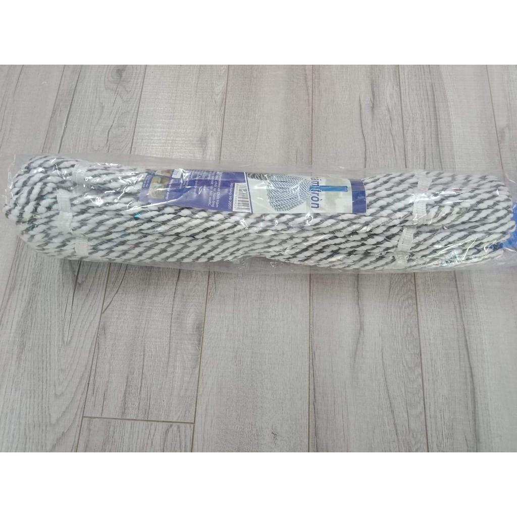 Cây Lau Nhà Vắt Tay Trợ Lực Inox Homeinno Vải Lau Cotton/Poly