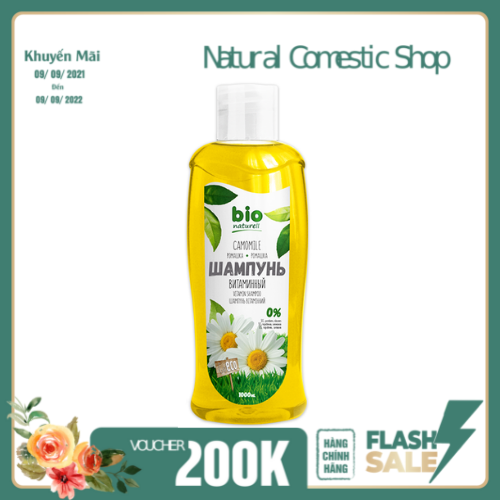 Dầu gội Bio Naturell chiết xuất hoa cúc la mã giúp tóc chắc khỏe  1000ml