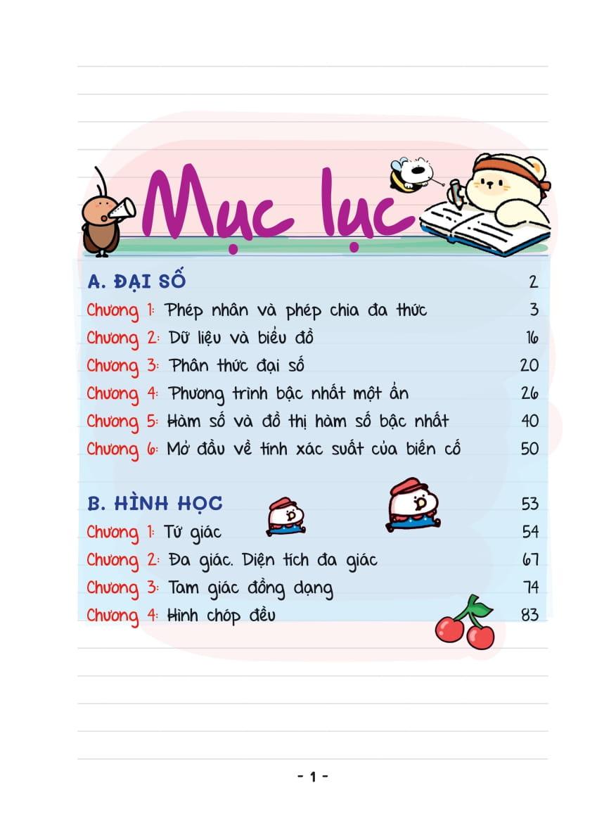 Sách - Mini Note - Siêu Gọn, Siêu Nhớ Toán 8