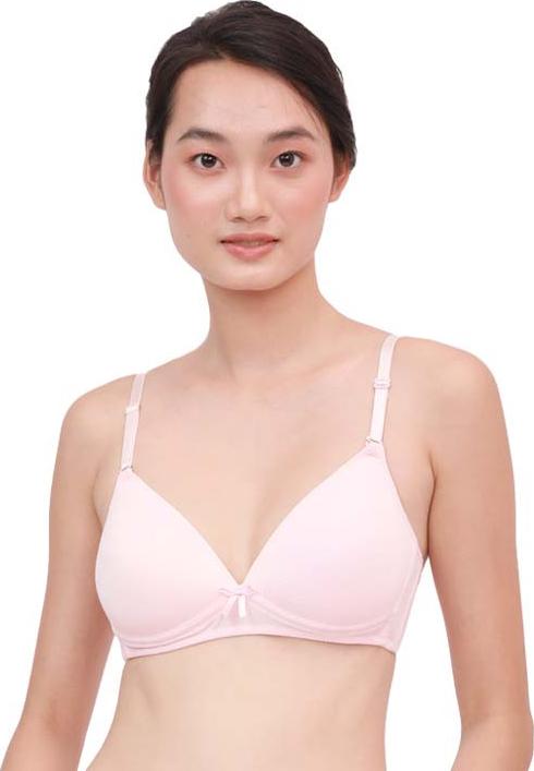 Áo Ngực Nữ Cotton Không Gọng Miley Lingerie - Màu Hồng BRW12015