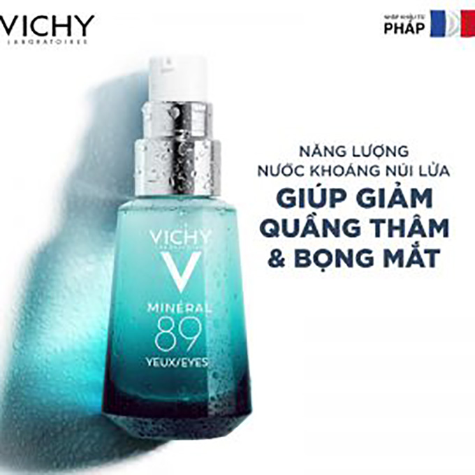 Serum Vichy Dưỡng Ẩm Giảm Quầng Thâm Và Bọng Mắt Repairing Eye Fortifier Minéral 89 Eyes 15ml