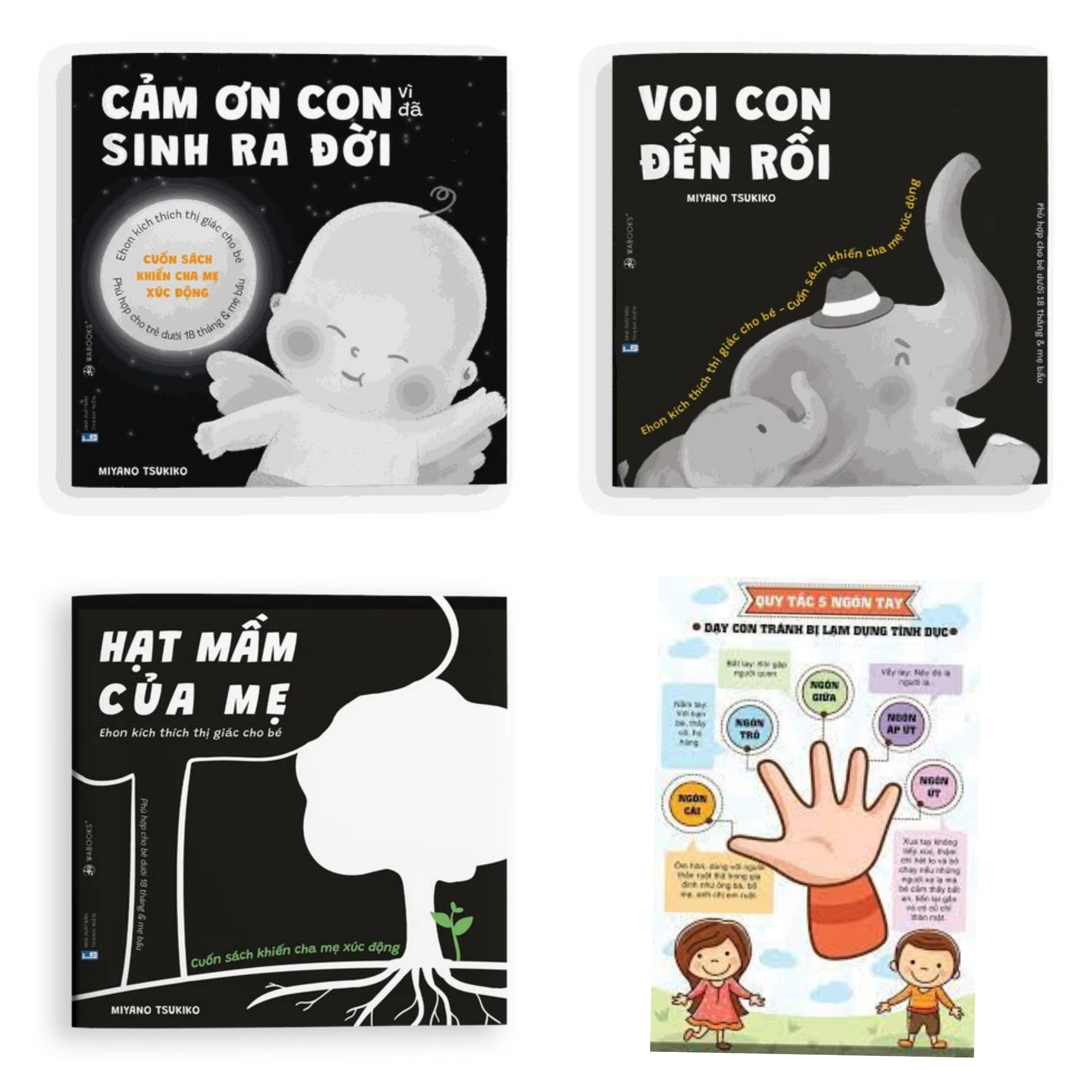 Combo 3 cuốn: CẢM ƠN CON + Tặng Kèm Poster An Toàn Cho Con