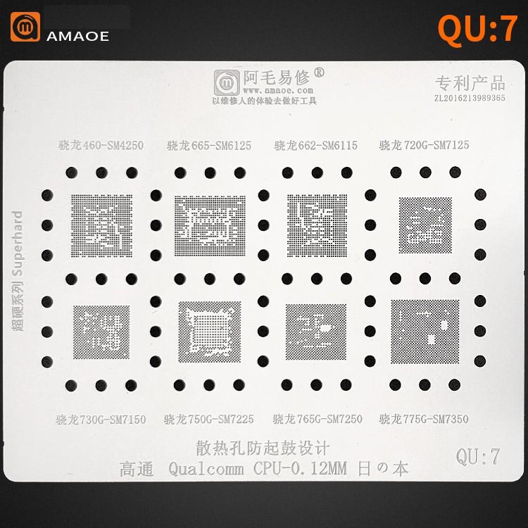 Vỉ làm chân CPU Qualcomm QU5, QU7, QU8 hãng AMAOE (Vỉ Android)