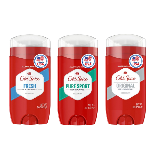 Sáp khử mùi Old Spice Pure Sport, Original, Fresh, Timber, Fiji, Bearglove, Wolfthorn dành cho nam mẫu mới